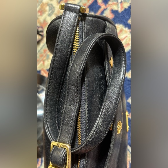 MCM Black Bag with Gold Accents. EUC - Picture 11 of 15